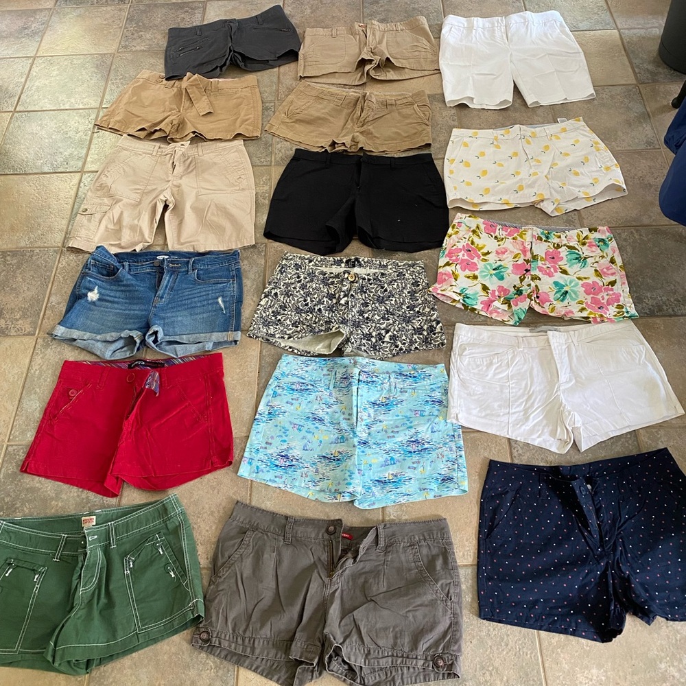 More shorts! Fun prints, comfortable, easy wearing all in good condition